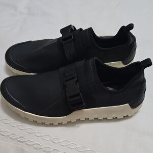 Prada Black Sneakers with Beige Soles 4D
